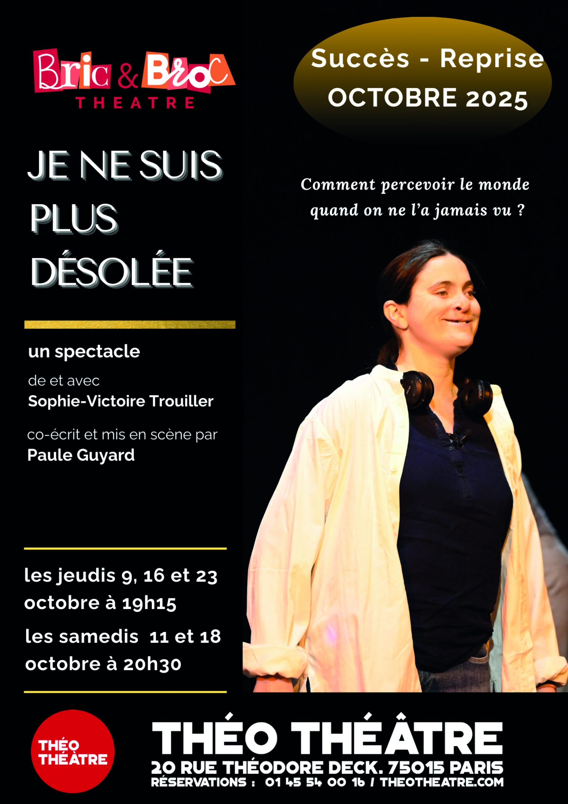 Affiche théâtre du lycée Rochefoucault "Heir to a misfortune"